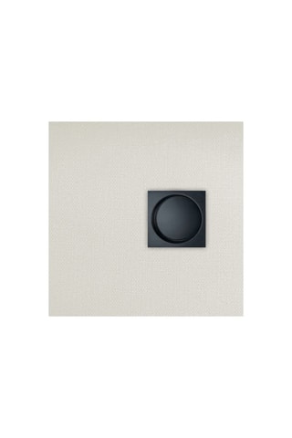 Poignée cuvette encastrée carrée avec tire-doigt - Noir - Toutes portes coulissantes