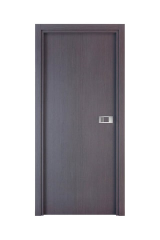 Bloc-porte d'intérieur Miro avec poignée Exclusive - Imitation chêne cendré et gris - 63 x 204 cm