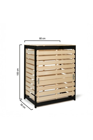 Cassonetto per compostaggio in pino - 400 l