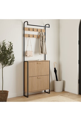 Guardaroba ingresso 2 ante Faustine - 63,5 x 23,5 x 180 cm