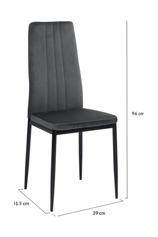 6 chaises Jade - 39 x 96 x 41,5 cm