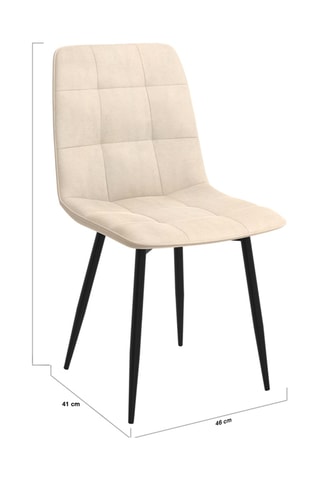 6 chaises Linda - 46 x 45 x 41 cm