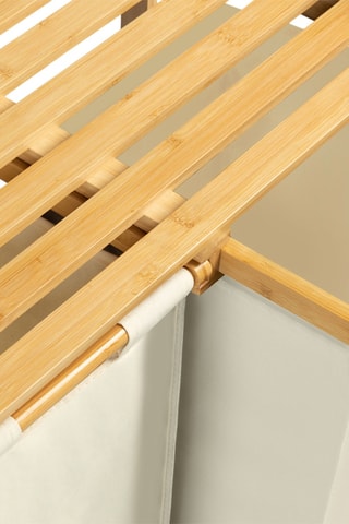 Cesto portabiancheria in bambù Maya - 2 x 39 l 