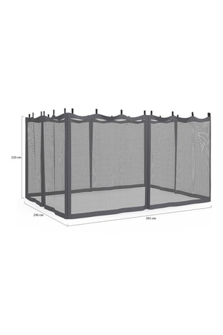 Moustiquaire pour pergola Marina - 3 x 4 m