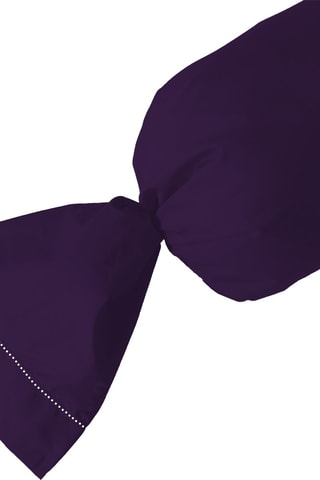 Taie de traversin en satin de coton 120 fils/cm² - Violet