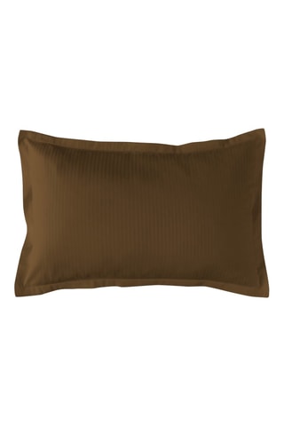 Taie d'oreiller en satin de coton 120 fils/cm² Triomphe - Bronze