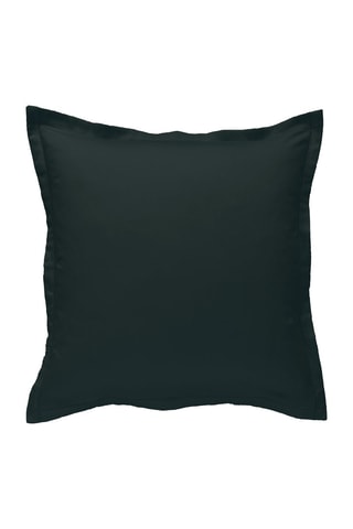 Taie d'oreiller en percale de coton 80 fils/cm² - Noir
