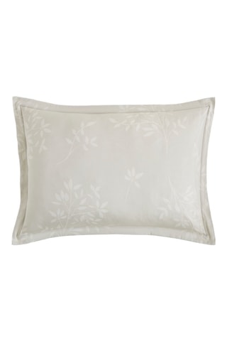 Funda de almohada de satén de algodón Hazel - Crema