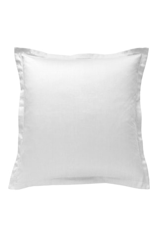 Funda de almohada de satén de algodón 120 hilos/cm² - Blanco
