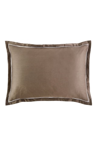 Funda de almohada Salma - Beige y blanco