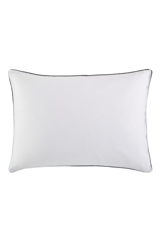 Funda de almohada Theo - Blanco y azul marino