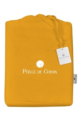 2 fundas de almohada de lino - Azafrán