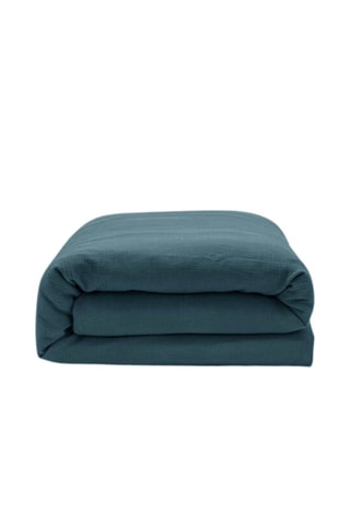 Juego de nórdico de doble gasa de algodón - Azul