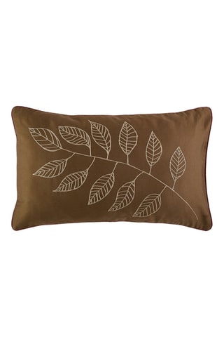 Cojín reversible Dina - Marrón - 50 x 30 cm