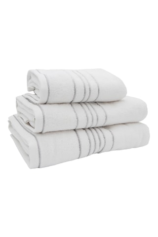 Toalla de mano de algodón - Blanco - 50 x 100 cm