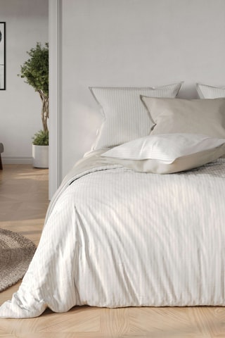 Juego de nórdico de algodón Alban - Blanco roto