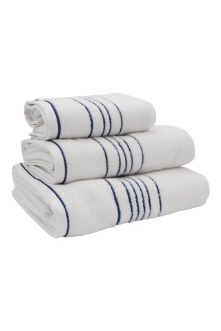 Toalla de baño de algodón - Blanco - 100 x 150 cm