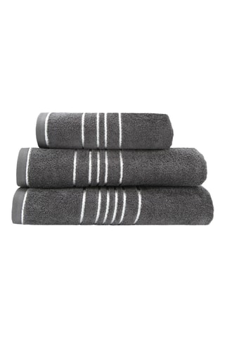 Toalla de baño de algodón - Antracita - 100 x 150 cm