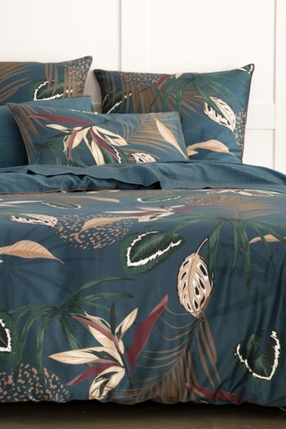 Juego de nórdico de algodón Prielle - Azul marino