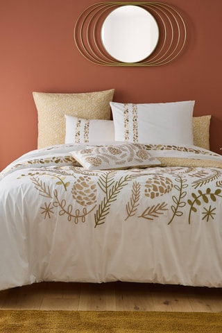 Juego de nórdico de algodón Joyce - Blanco