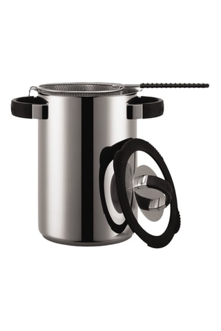 Olla grande de acero inoxidable con tapa Chef - 16 cm