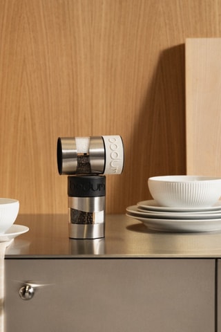 Molinillo de sal y pimienta manual combinados Twin - Negro