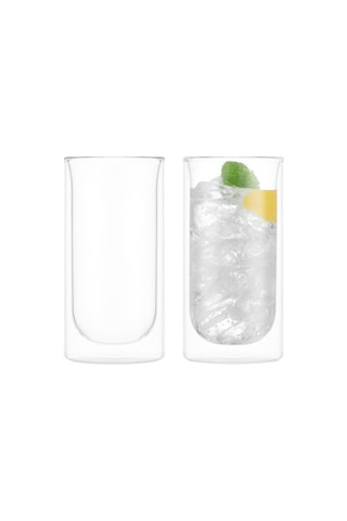 2 vasos de pared doble de vidrio de borosilicato Skål - 30 cl