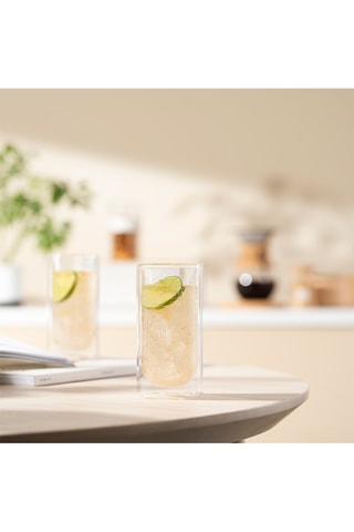 2 vasos de pared doble de vidrio de borosilicato Skål - 30 cl