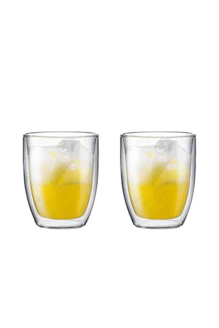 2 vasos de pared doble de vidrio de borosilicato - 0,45 l