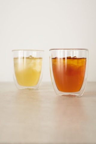 2 vasos de pared doble de vidrio de borosilicato - 0,45 l