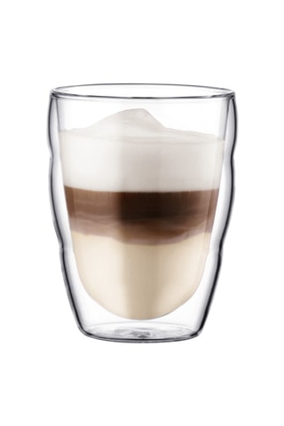6 vasos de pared doble de vidrio de borosilicato Pilatus - 25 cl