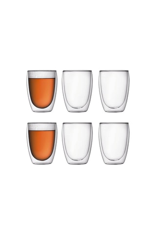 6 vasos de pared doble de vidrio de borosilicato Pavina - 35 cl