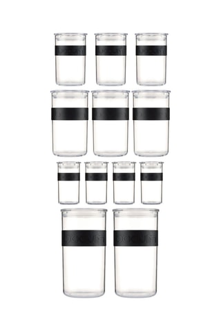 12 tarros de conserva Presso - De 25 cl a 2 l