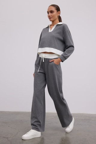 Pantaloni straight  - Grigio