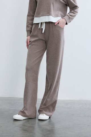 Pantaloni straight  - Taupe