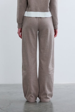 Pantaloni straight  - Taupe