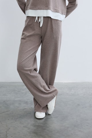 Pantaloni straight  - Taupe