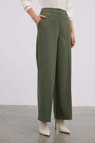 Pantaloni straight  - Verde