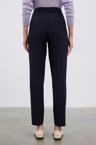 Pantaloni a vita alta  - Blu