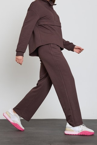 Pantaloni wide legs  - Marrone