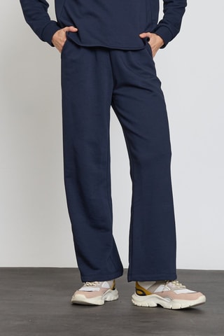 Pantaloni wide legs  - Blu