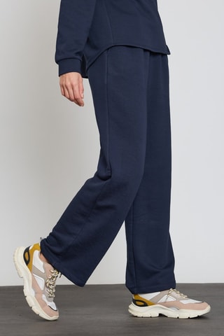 Pantaloni wide legs  - Blu