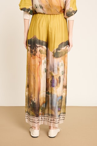 Pantaloni in seta - Verde