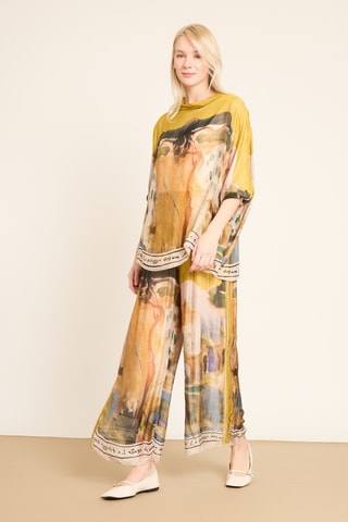 Pantaloni in seta - Verde