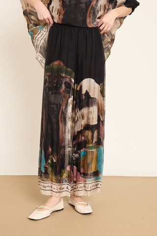 Pantaloni in seta - Nero