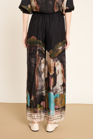 Pantaloni in seta - Nero