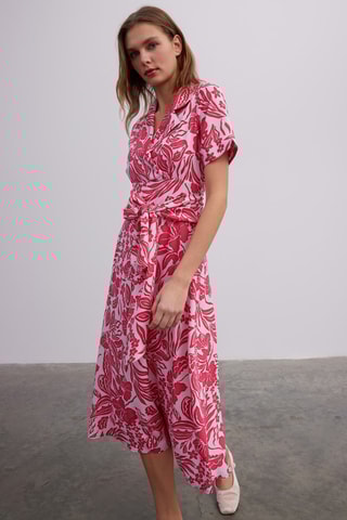 Abito  - Bianco e rosa