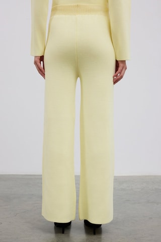 Pantaloni wide legs  - Giallo