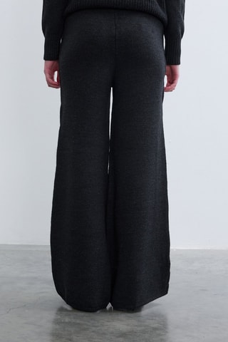 Pantaloni wide legs  - Nero
