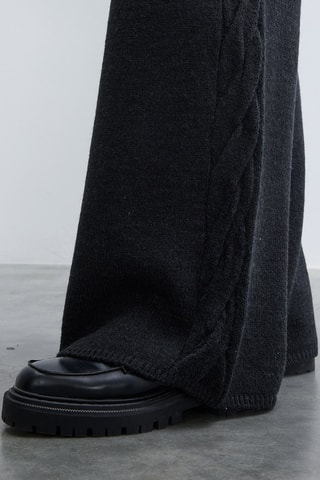 Pantaloni wide legs  - Nero